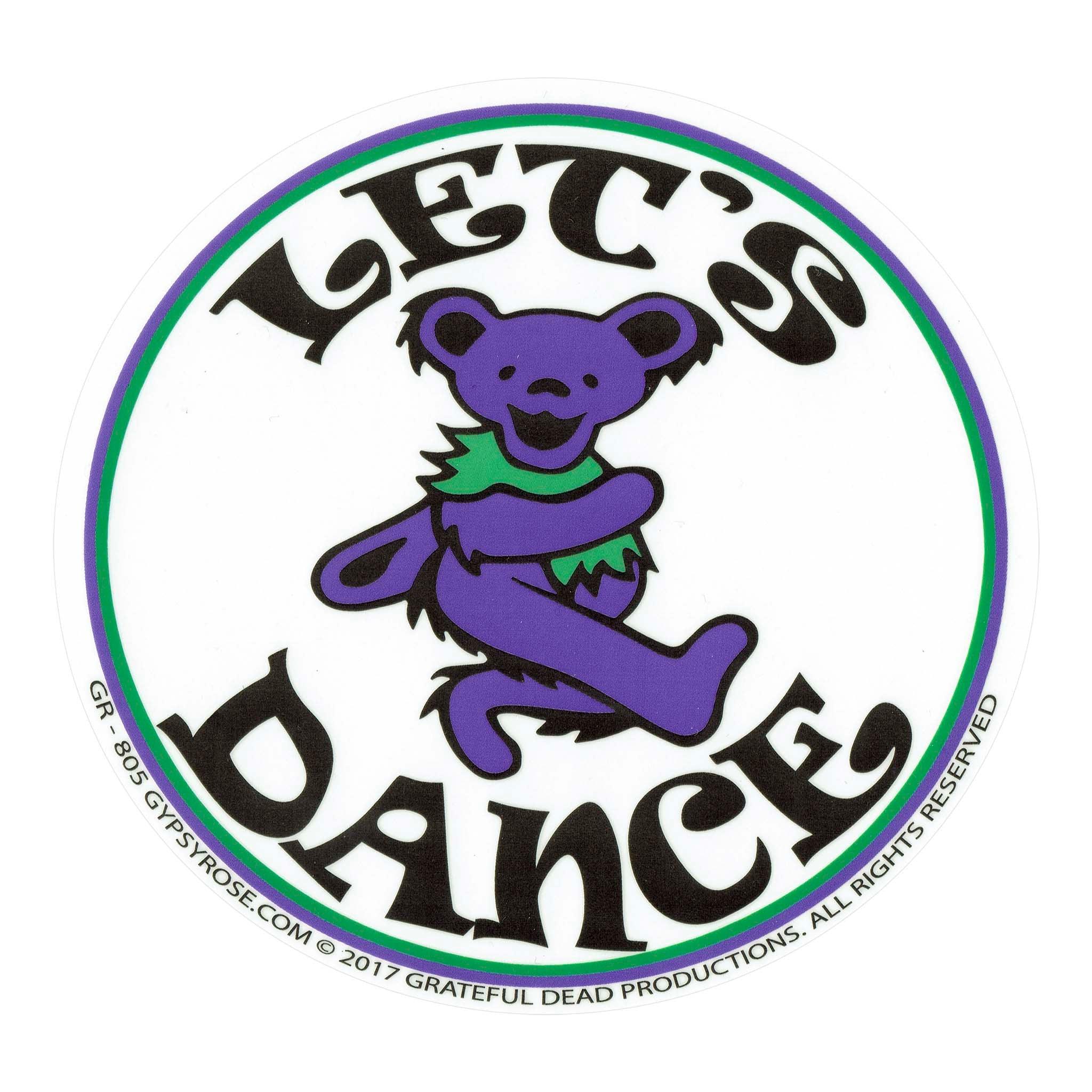 Grateful Dead Dancing Bear Bumper Sticker - Officially Licensed