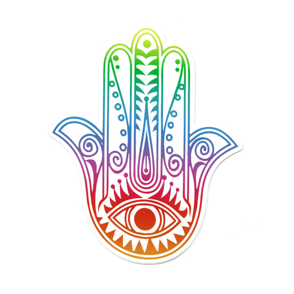 Rainbow Hamsa Sticker