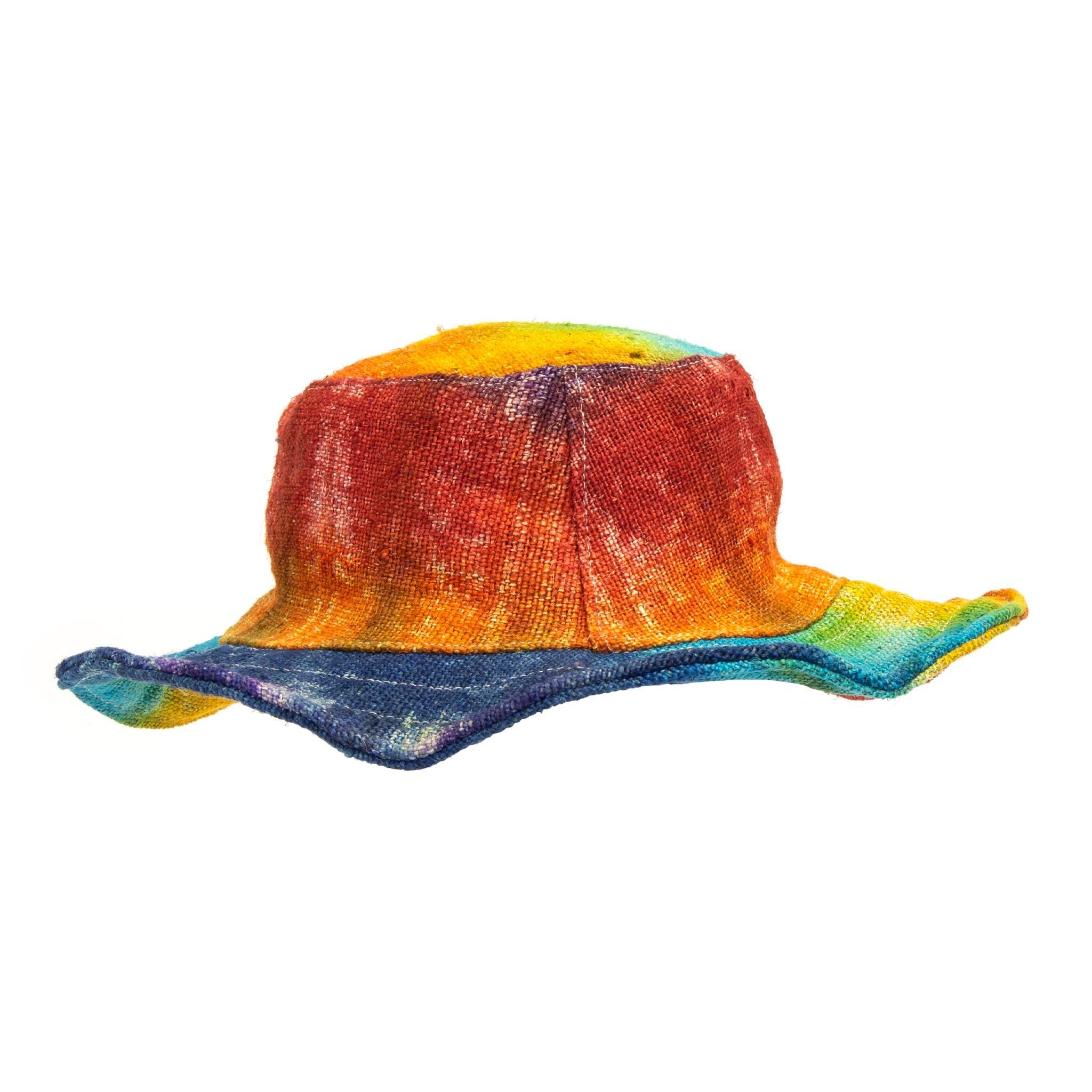 Rainbow Tie Dye Hemp Hat – Hippie Shop