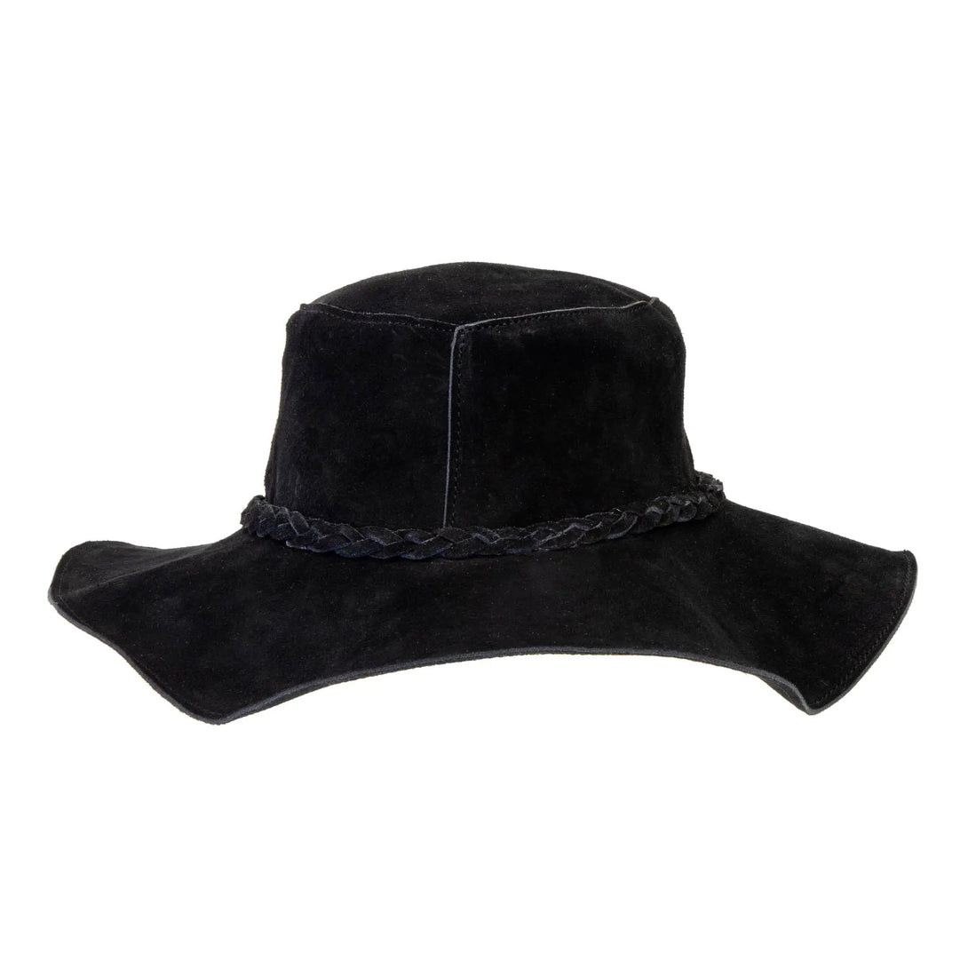 Suede Leather Floppy Hat – Hippie Shop display picture 1