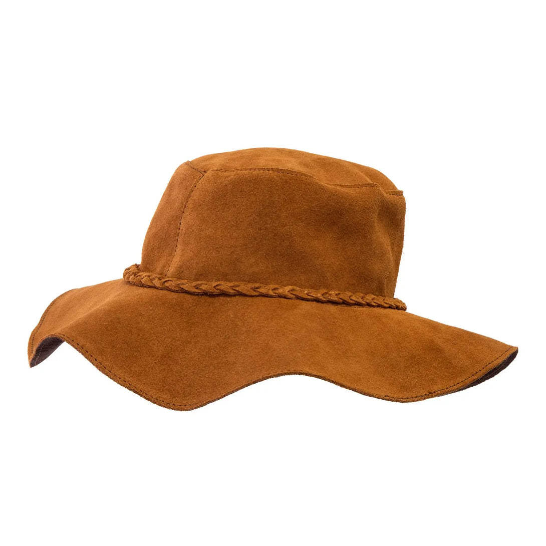 Suede Leather Floppy Hat – Hippie Shop display picture 1