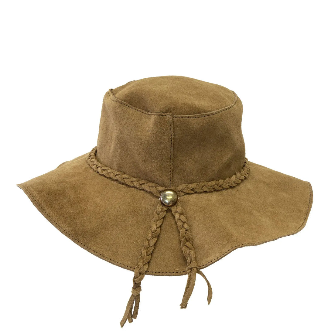 Suede Leather Floppy Hat – Hippie Shop