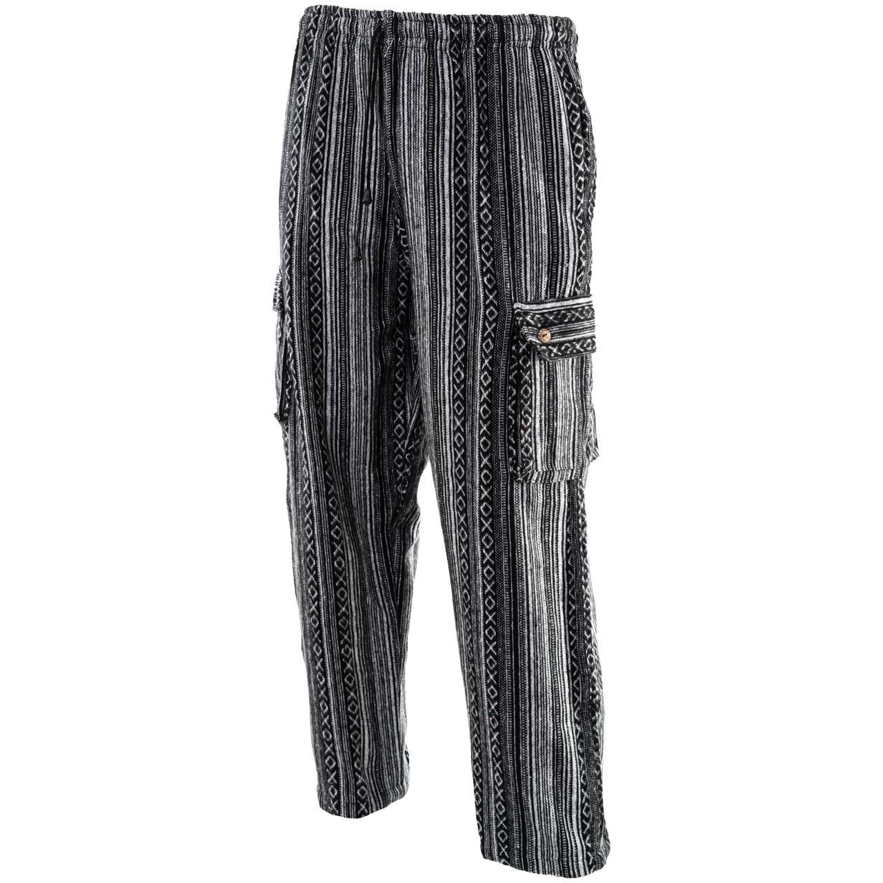 Woven Cotton Cargo Pants – Hippie Shop