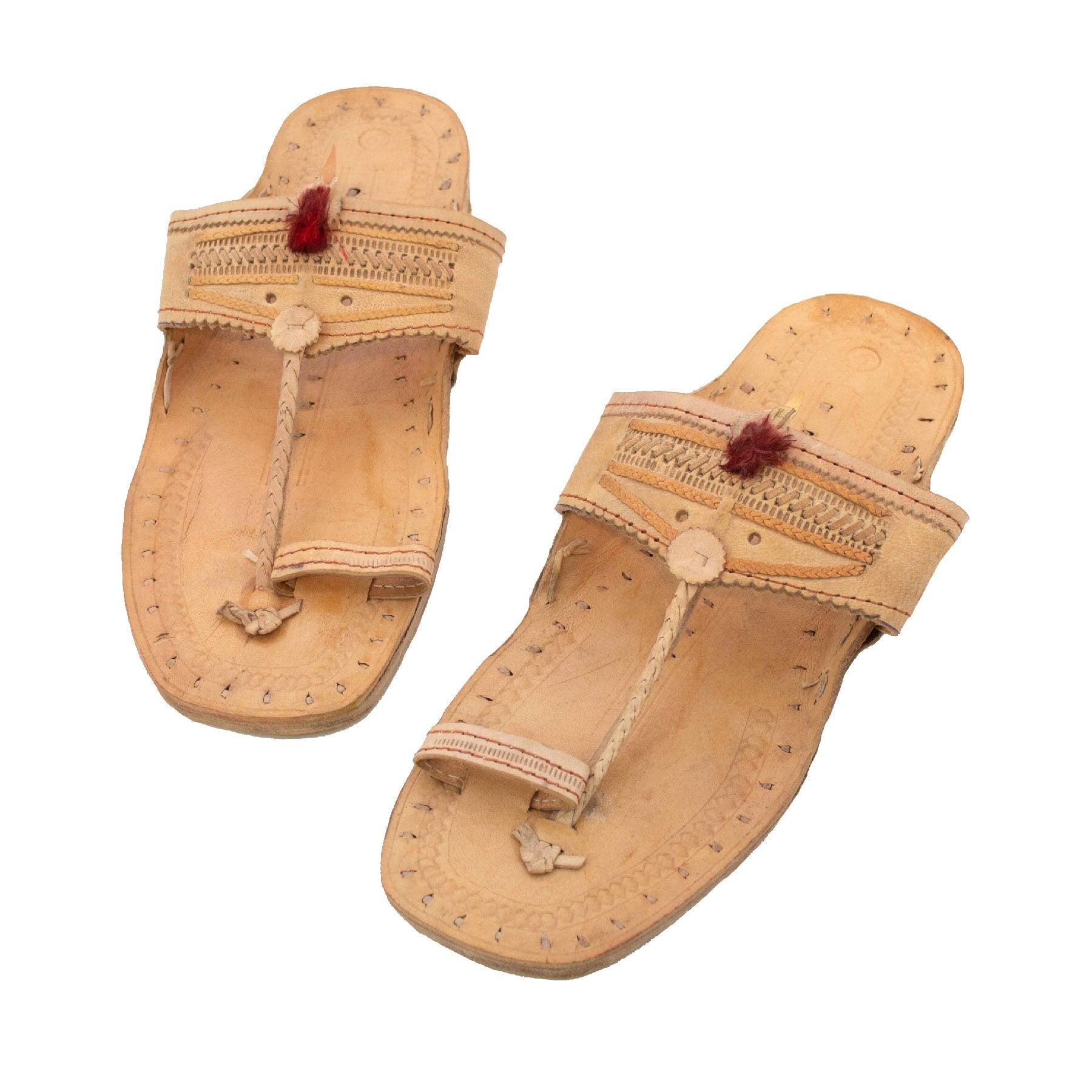 Buffalo leather online sandals