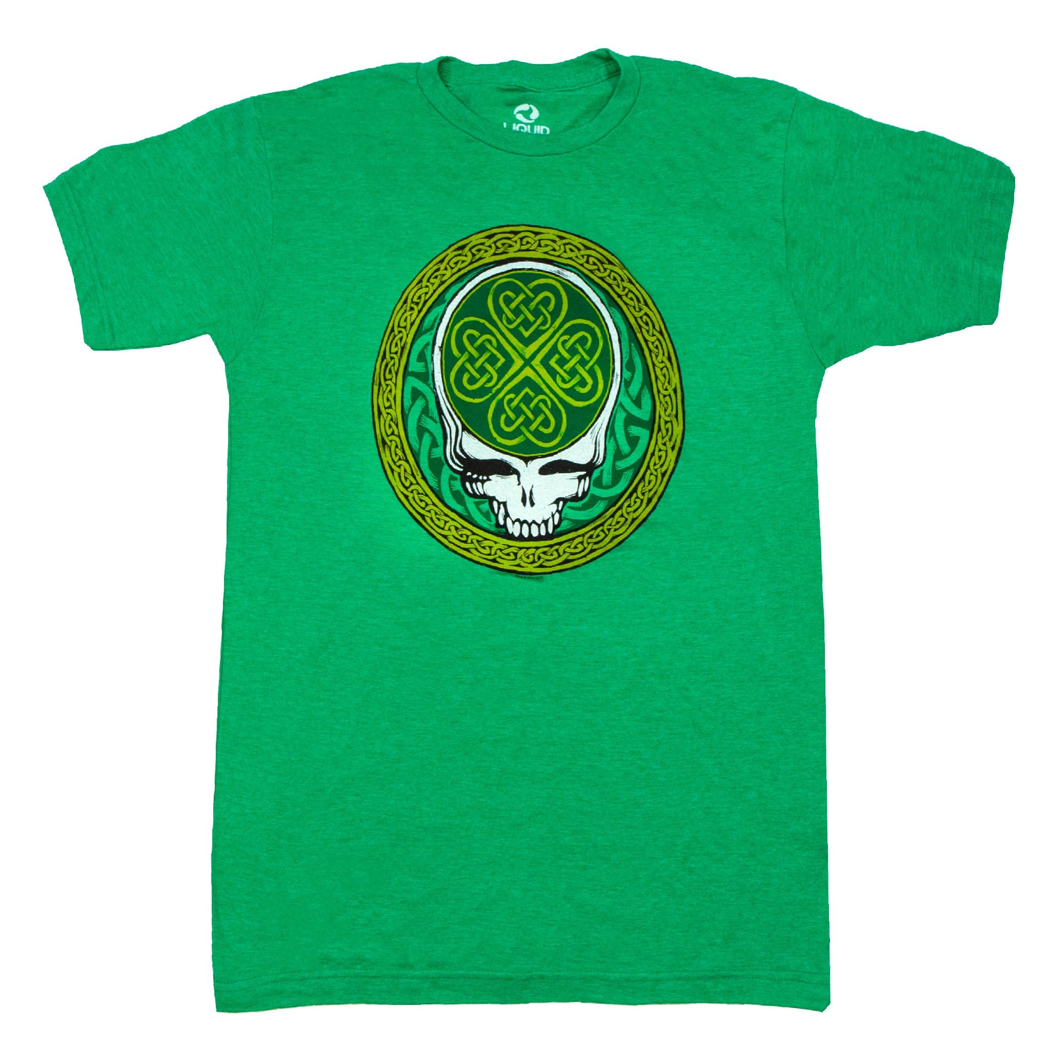 Grateful Dead Steal Your Face Logo t-shirt with a Shamrock – The