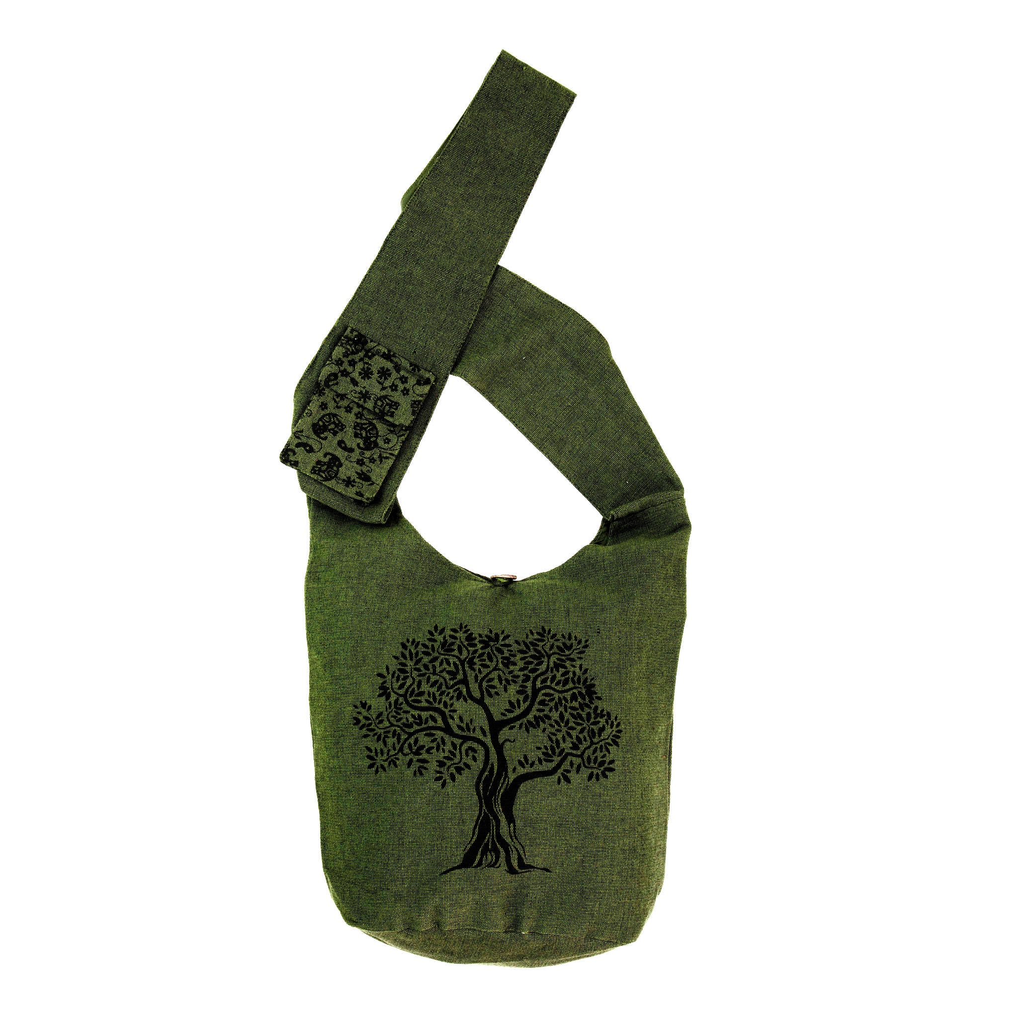 Tree of Life Hemp and Cotton Messenger Bag/shoulder Bag 
