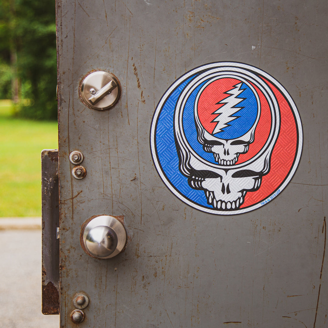 Grateful Dead Steal Your Face Medium Metal Sticker: Woodstock