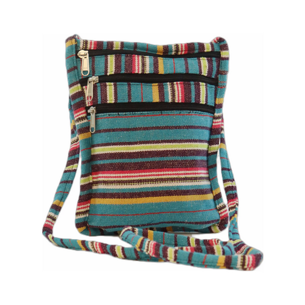 Sea Breeze Stripe Passport Bag