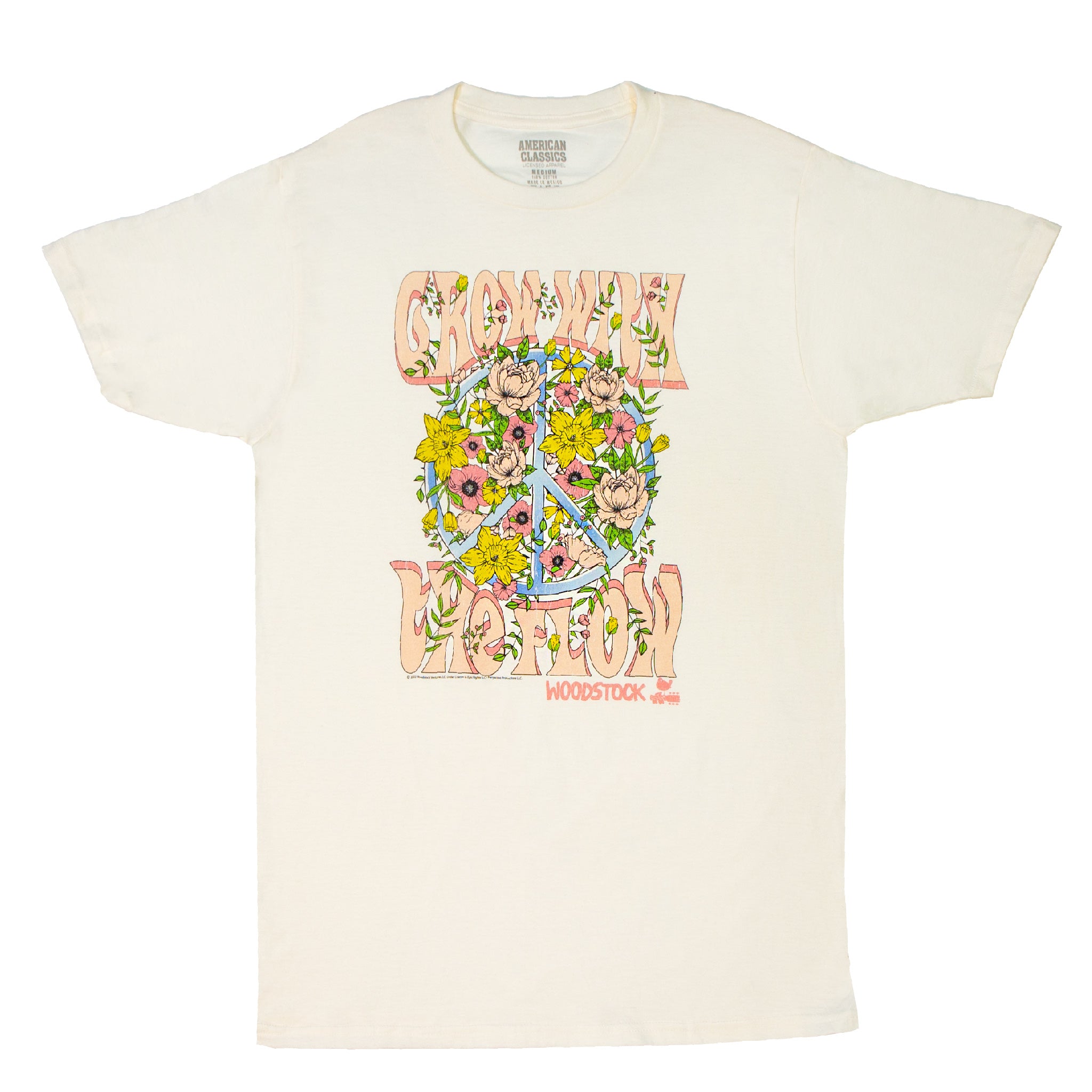 Woodstock Grow With the Flow T Shirt – Hippie Shop